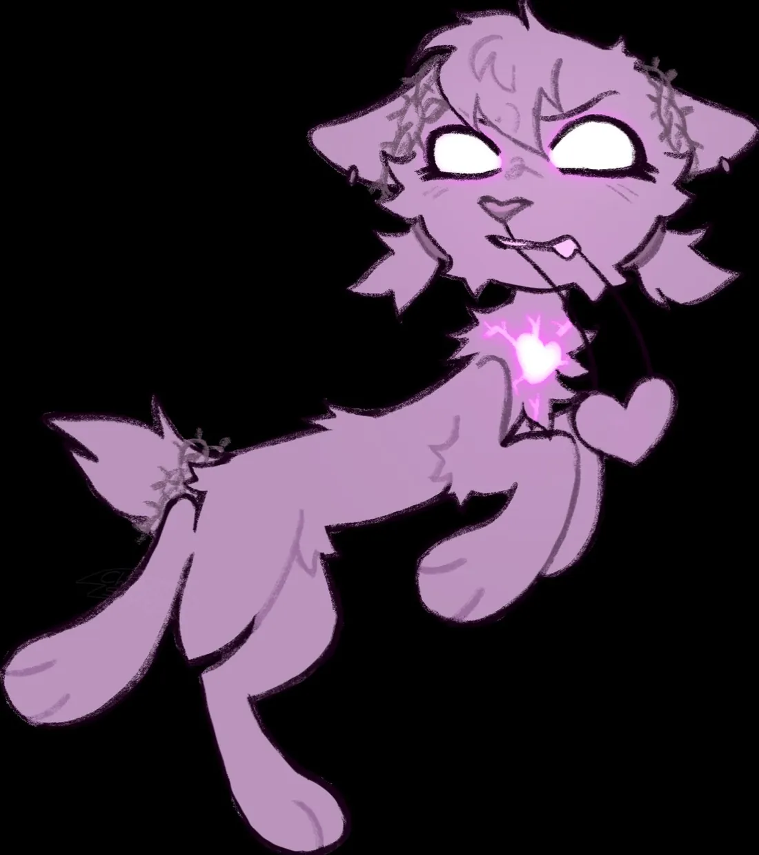 Chibi commission of a purple character